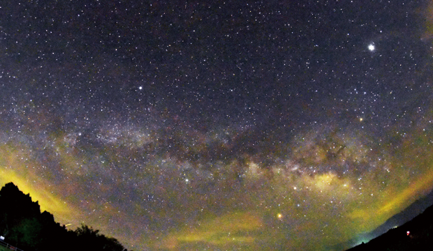 自然の中で見る星空