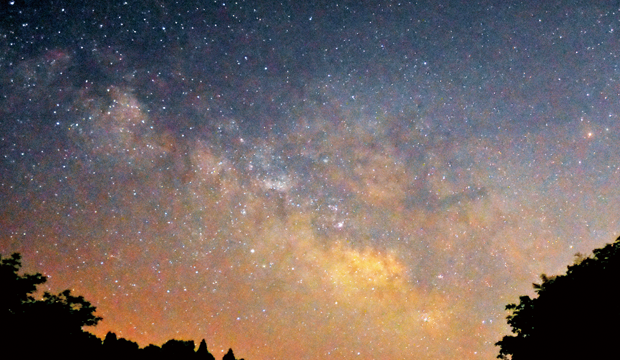 自然の中で見る星空